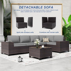 9 Pieces Patio Furniture Set - Image 8