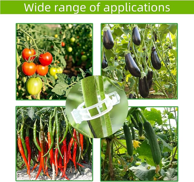 100 Pcs Plant Support Clips, Plastic Clips - Image 6