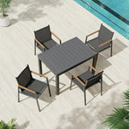 Expandable Outdoor Patio Dining Table Set by Oasbira