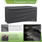 Amopatio Patio Loveseat, Outdoor Furniture 2-Seat Wicker Porch Furniture - Image 7