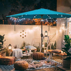 Blissun 9 ft Solar Umbrella, 32 LED Lighted Patio Umbrella, Table Market - Image 8