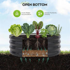 ZORMY Galvanized Raised Garden Bed Outdoor, Round Metal Planter Boxes 2 Pcs - Image 7