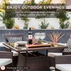 Best Choice Products 5-Piece Indoor Outdoor Wicker Dining Set Furniture - Image 6
