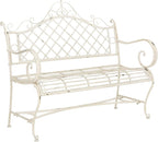 Safavieh PAT5017A Collection Adina Antique White Wrought Iron 51.25" Outdoor - Image 4