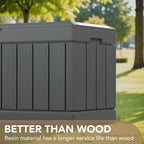 Devoko 85 Gallon Deck Box Lockable Resin Outdoor Storage Box waterproof Outdoor - Image 3