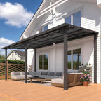 AECOJOY 8' x 16' Outdoor Hardtop Metal Gazebo by AECOJOY