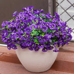 Artificial Flowers for Outdoors, UV Resistant Fake Silk Morning Glory, - Image 6
