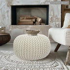 COTTON CRAFT Round Dori Pouf - Image 2