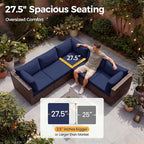 NICESOUL 9 Piece Patio Furniture Set - Image 6