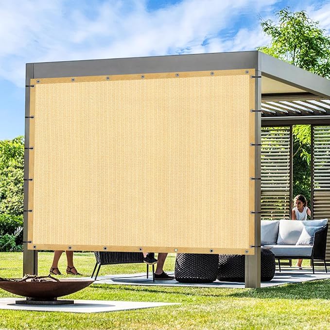 Artpuch Outdoor Pergola Shade Cover 7' X 7' Sun Shade Cloth by Artpuch