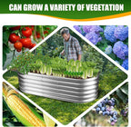 17" Tall Elevated Oval Metal Raised Garden Bed - 5ft x 2ft in Size and 0.8MM - Image 5