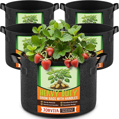 5 Pack 20 Gallon Grow Bags, Thickened Nonwoven Fabric Planter Pots by Unknown