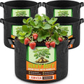 5 Pack 7 Gallon Grow Bags, Thickened Nonwoven Fabric Planter Pots by Unknown