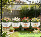 Set of 4-8 Inch Self Watering Hanging Planters - Image 4