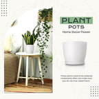 Utopia Home - Plant Pots Indoor - 7/6.6/6/5.3/4.8 Inches Flower Pots - Image 4