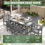 HDPE Outdoor Patio Dining Set - Image 3