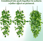 Waipfaru Fake Hanging Plants, Faux Ivy Pothos Vines Greenery - Image 5