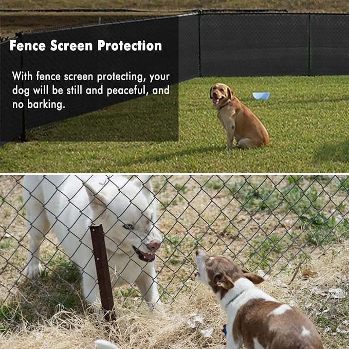 UPGRADE Privacy Fence Screen 8'x39' Black Outdoor 90% Visibility Blockage 170 - Image 6