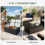Aoxun 8 Piece Outdoor Patio Furniture Set 7 Seats, Outdoor Sectional - Image 5