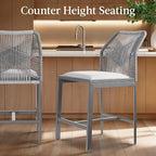 Best Choice Products Indoor Outdoor Counter Height Bar Stools Set of 2 - Image 5