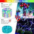 66Ft LED Rope Lights Outdoor, 18 Colors Changing String Lights Plug in - Image 4