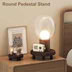 Wood Plant Stand Indoor Outdoor, 12/10/8/6" Round Wood Riser - Image 6
