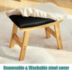 Foot Stools Ottoman, Small Soft Footrest Ottoman - Image 8