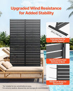 VEVOR Metal Privacy Screen, Garden Divider Panel - Image 3