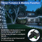 Connectable 100 LED String Lights Indoor Outdoor, 33FT Cool White Christmas - Image 6