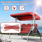 3 Seat Outdoor Porch Patio Swing - Image 2
