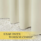 NICETOWN Room Divider Curtain 132 Inches Long, Wide Blackout Sliding Door - Image 5