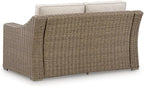 Signature Design by Ashley Carmel Bay Casual Outdoor Loveseat - Image 4