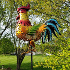 Tryme Rooster Solar Lights Outdoor Decorative Garden Statue Gifts - Image 2