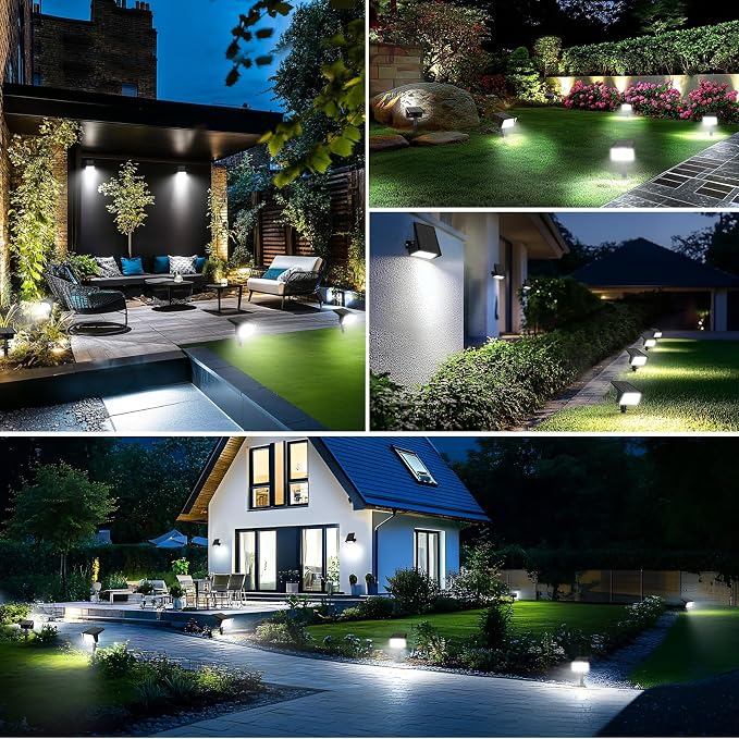 Solar Spot Lights Outdoor with 60 LED & Auto On/Off, 2 Pack Solar Lights - Image 8