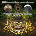 Solar Lantern Outdoor Patio Decor: 4 Pack Solar Lanterns Outdoor Waterproof - Image 4