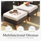 Sophia & William Wicker Patio Furniture Set, Outdoor Rattan Sectional Sofa 7 - Image 7