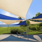 Patio Paradise 6' x 6' x 6' Sun Shade Sail Triangle Canopy Shade Cloth Fabric - Image 5