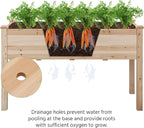 Yaheetech 1pc Raised Garden Bed 48x24x30in Elevated Wooden Horticulture Planter - Image 6