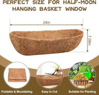 Riare 4 Pack 24 Inch Trough Coco Coir Liners - Image 2