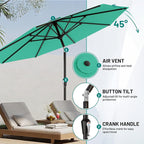 AreShark 9 FT Patio Umbrella for Outdoor, Outdoor Umbrella - Image 5