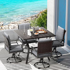 LEVELEVE 5 Piece Outdoor Patio Dining Set by Enjoyyourlife