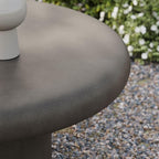 Modway Argos Round Concrete Coffee Table in Gray - Image 7