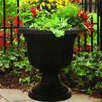 Southern Patio Large 14 Inch Outdoor Garden Lightweight Utopian Urn Planter - Image 7