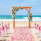 VINGLI 85in Wooden Arbor, Wedding Arch - Image 8