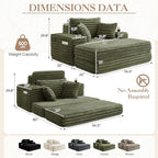 5-In-1 Oversized Chaise Lounge Chair Indoor - Image 2