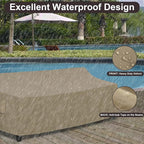 PureFit Outdoor Couch Cover Waterproof Patio Sofa Furniture Covers, 4-Seater - Image 4