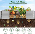 4 Pack 6x3FT Raised Beds for Gardening, Corrugated Galvanized Steel Raised - Image 4