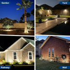 Solar Spot Lights Outdoor, 2 Pack Outdoor Solar Lights - Image 6