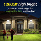 Solar Lights Outdoor 6500K Cool White Solar Flood Lights, Waterproof Dusk to - Image 2