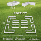 A ANLEOLIFE 8-Pack 8X4X1.5ft & 74x74x18 in Deep Root Galvanized Raised Garden - Image 2